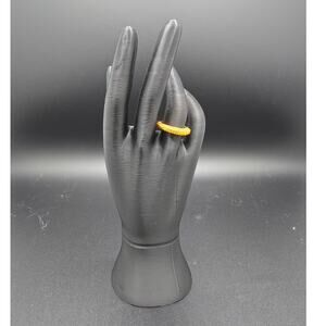 Atelier Swarovski Tigris Ring Orange Rhodium Plated Size 55/US 7 #5610875 NIB